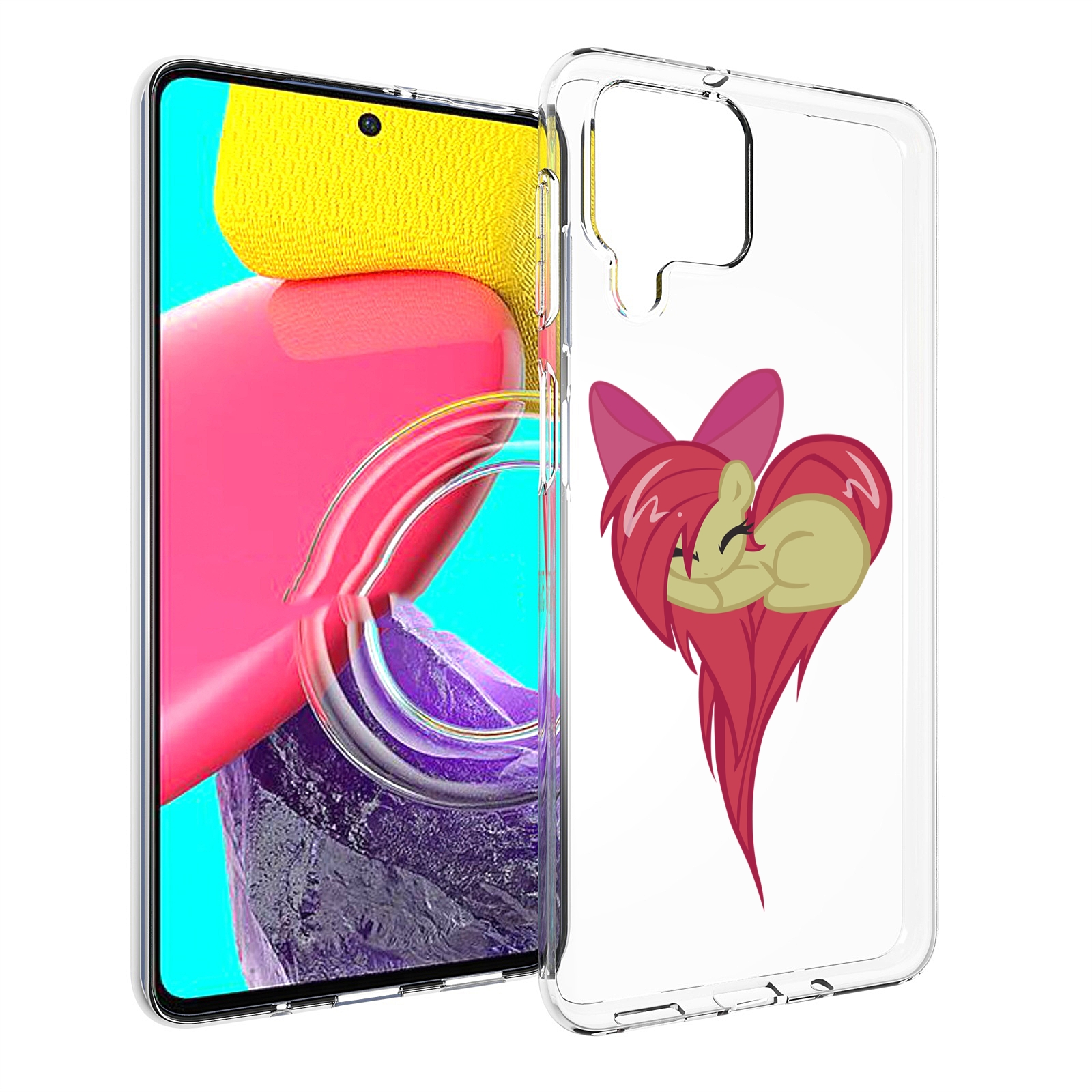 

Чехол Mypads Сердце-Из-Пони Для Samsung Galaxy M53 (Sm-M536), Прозрачный, Tocco