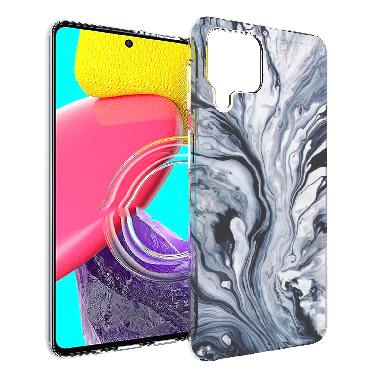

Чехол Mypads Серая Краска Для Samsung Galaxy M53 (Sm-M536), Прозрачный, Tocco