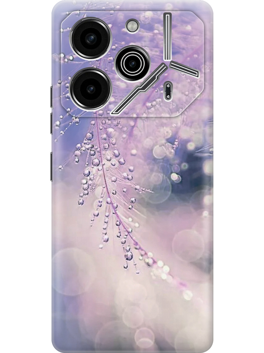 

Силиконовый чехол на Tecno Pova 6 Pro с принтом "Ветка в капельках", Прозрачный;белый;синий;фиолетовый, 781971023