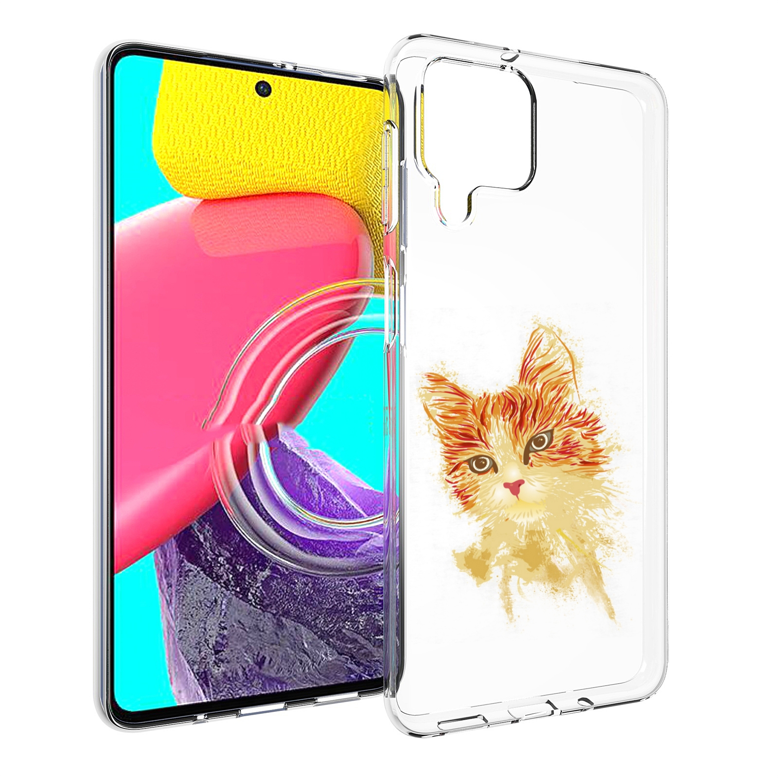 

Чехол Mypads Рыжий Кот Для Samsung Galaxy M53 (Sm-M536), Прозрачный, Tocco