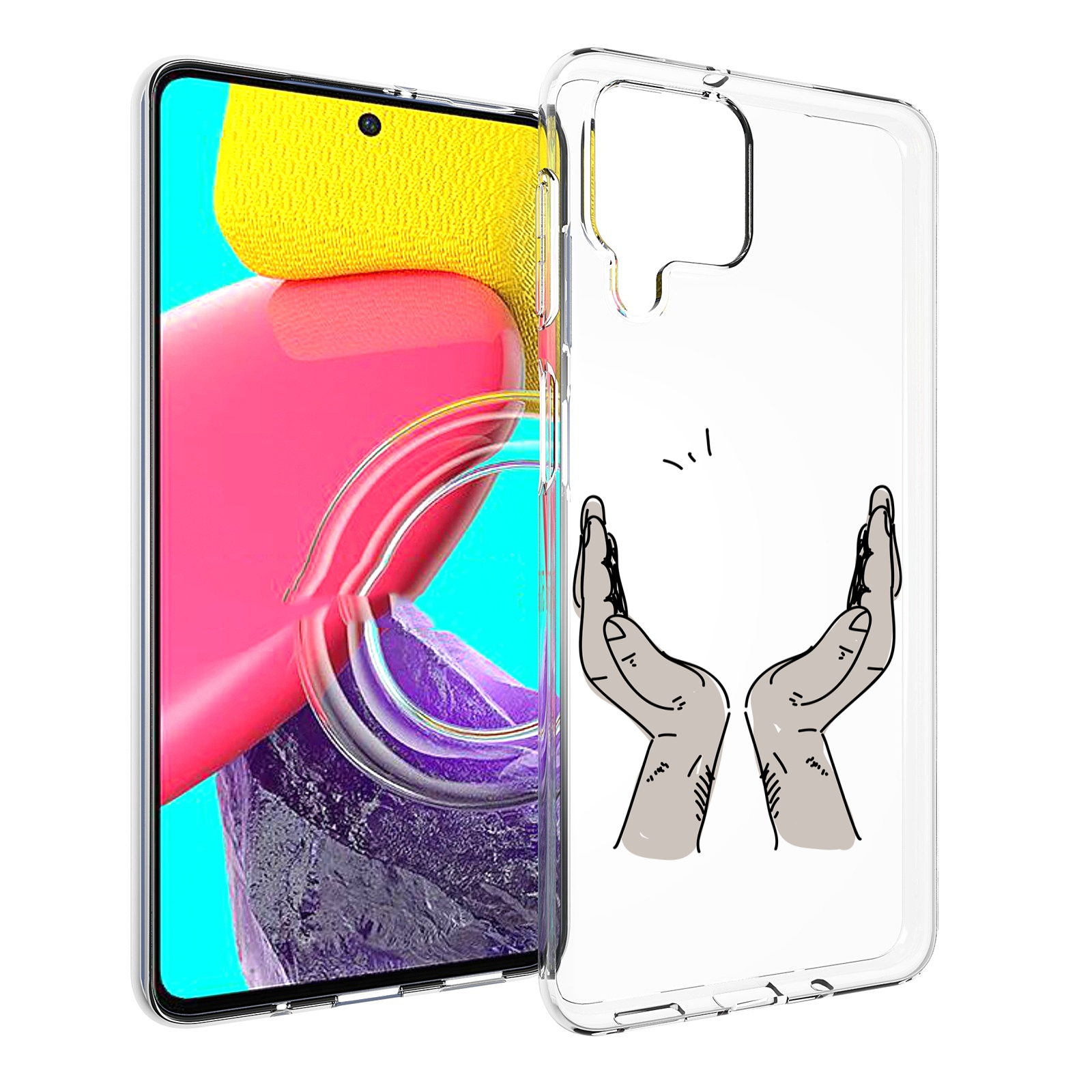 

Чехол Mypads Руки-Тянутся-К-Небу Для Samsung Galaxy M53 (Sm-M536), Прозрачный, Tocco