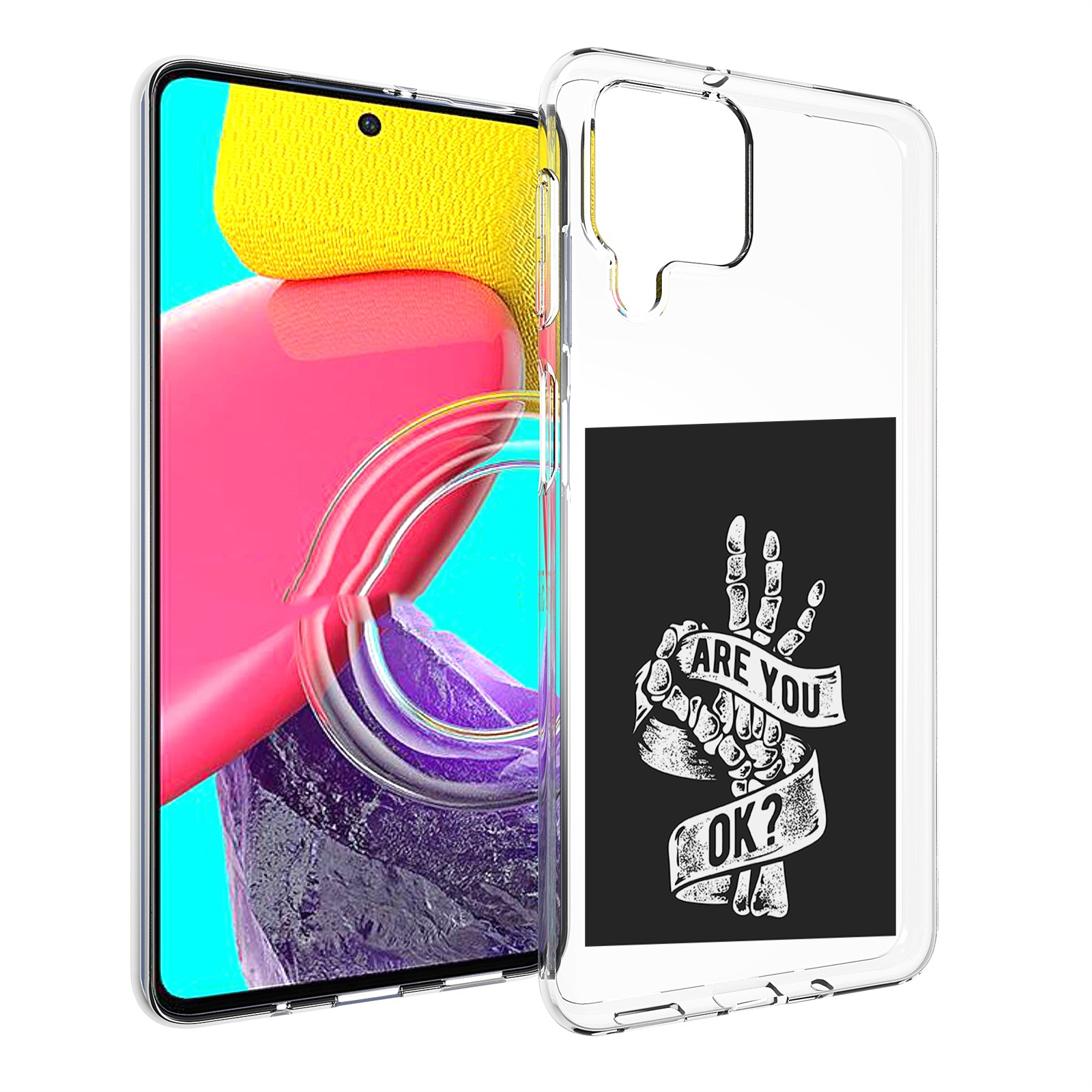 

Чехол Mypads Рука-Скелета Для Samsung Galaxy M53 (Sm-M536), Прозрачный, Tocco