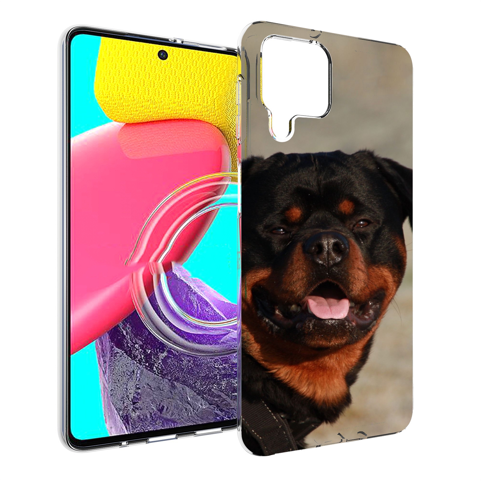 

Чехол Mypads Ротвеллер 2 Для Samsung Galaxy M53 (Sm-M536), Прозрачный, Tocco