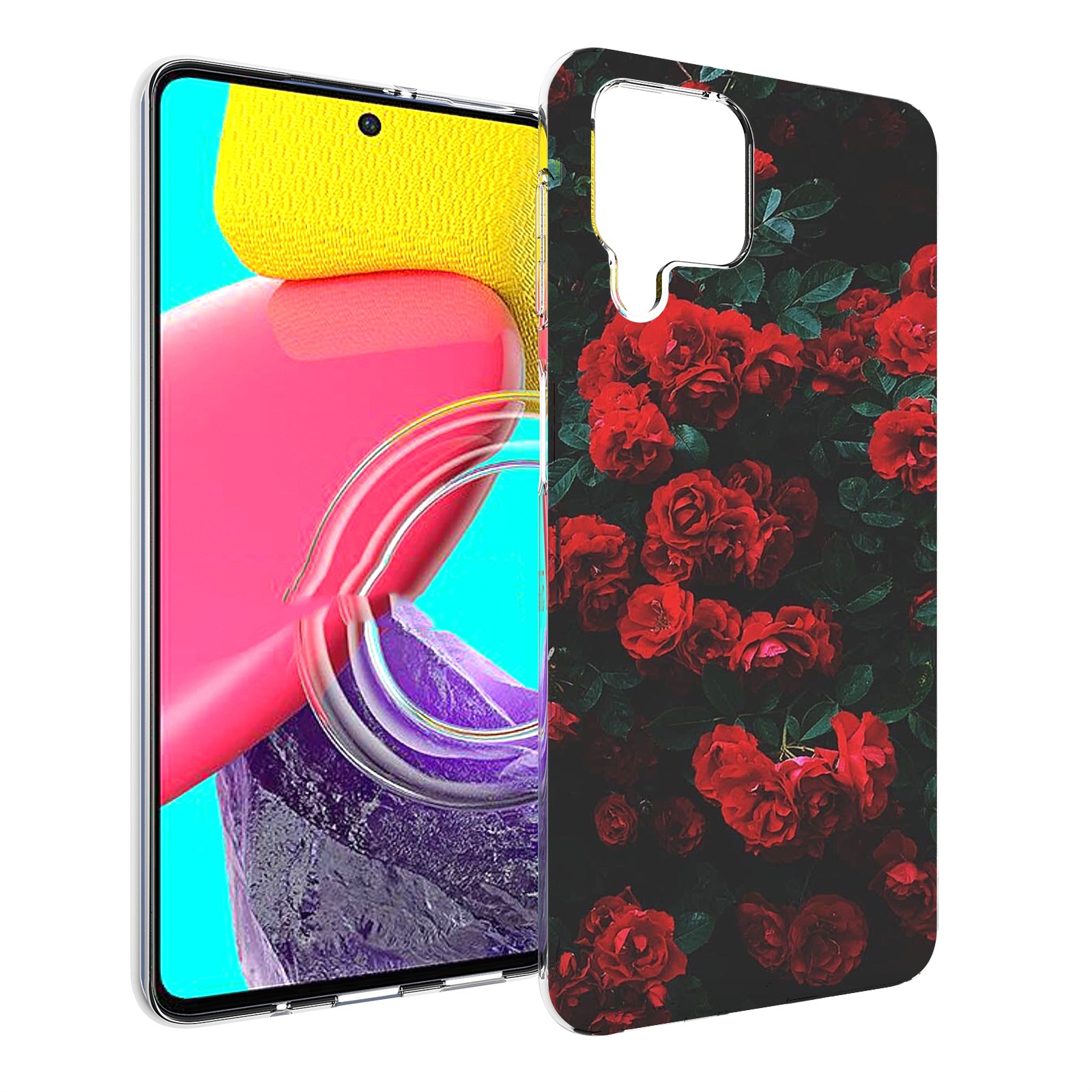 

Чехол Mypads Розы-В-Листьях Для Samsung Galaxy M53 (Sm-M536), Прозрачный, Tocco