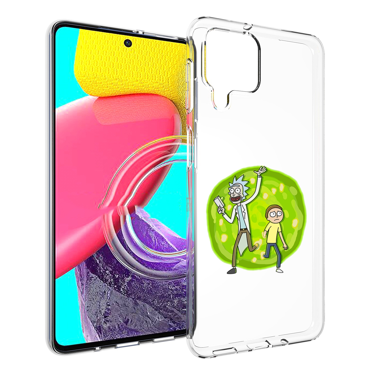 

Чехол Mypads Рик-И-Морти-В-Кружке Для Samsung Galaxy M53 (Sm-M536), Прозрачный, Tocco