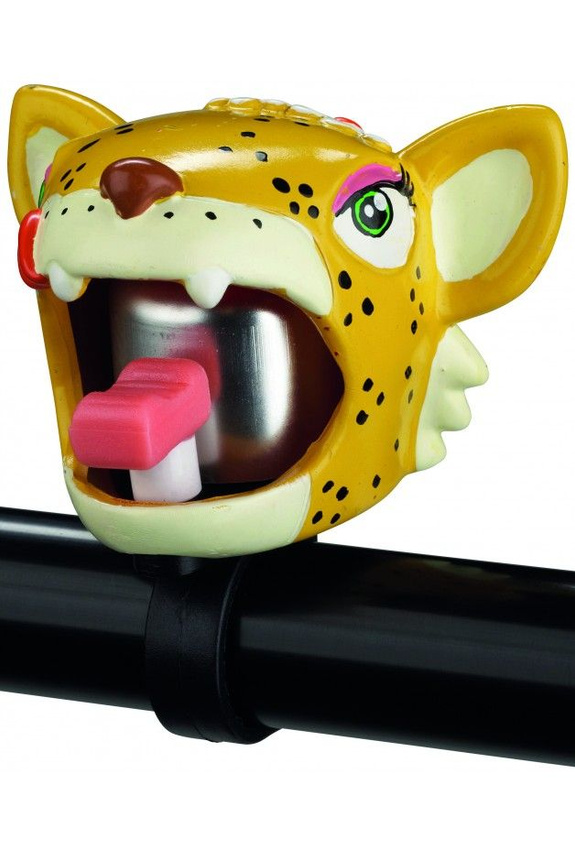 Велосипедный звонок Crazy Safety Yellow Leopard, желтый