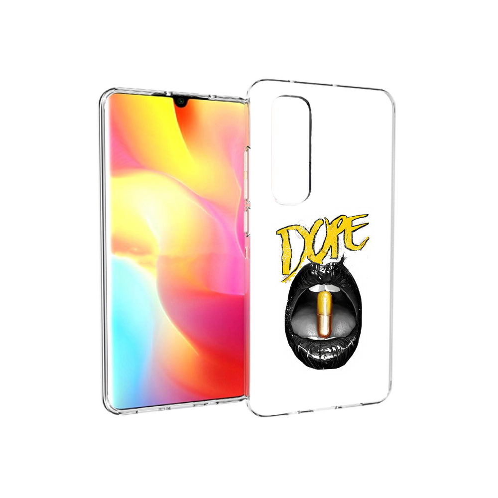

Чехол MyPads Tocco для Xiaomi Mi Note 10 Lite губы (PT149714.254.303), Прозрачный, Tocco