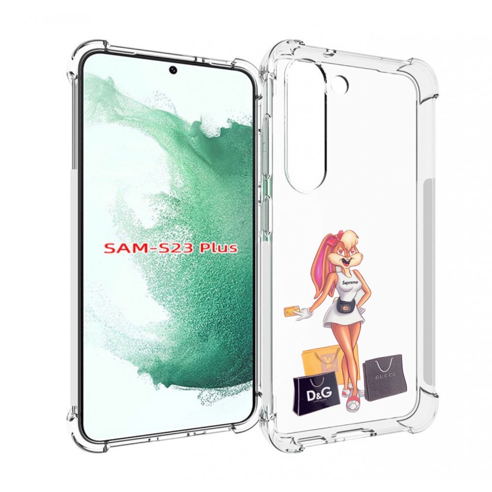 

Чехол MyPads модница-зайка женский для Samsung Galaxy S23 Plus +, Прозрачный, Tocco