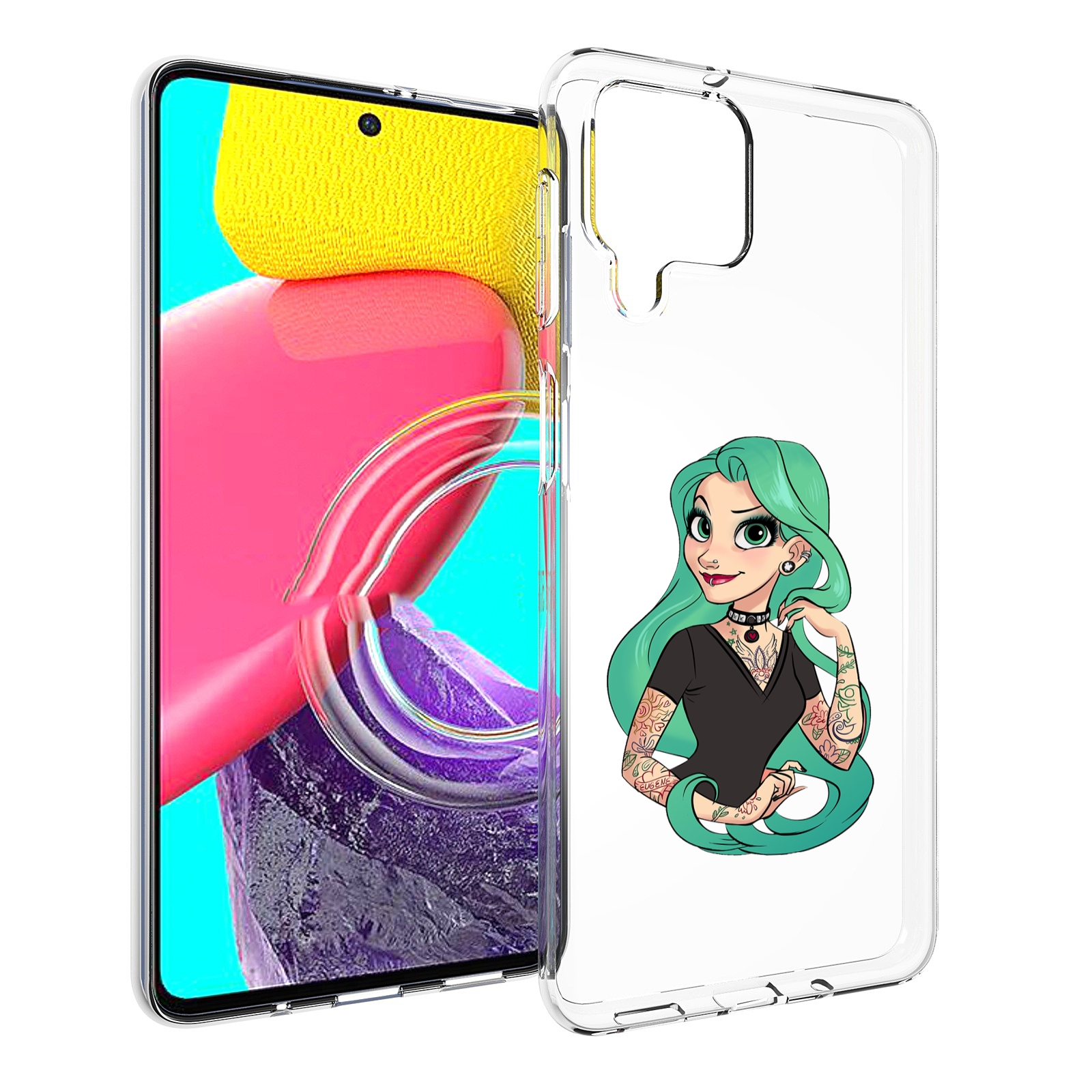 

Чехол Mypads Рапунцель-В-Тату Женский Для Samsung Galaxy M53 (Sm-M536), Прозрачный, Tocco