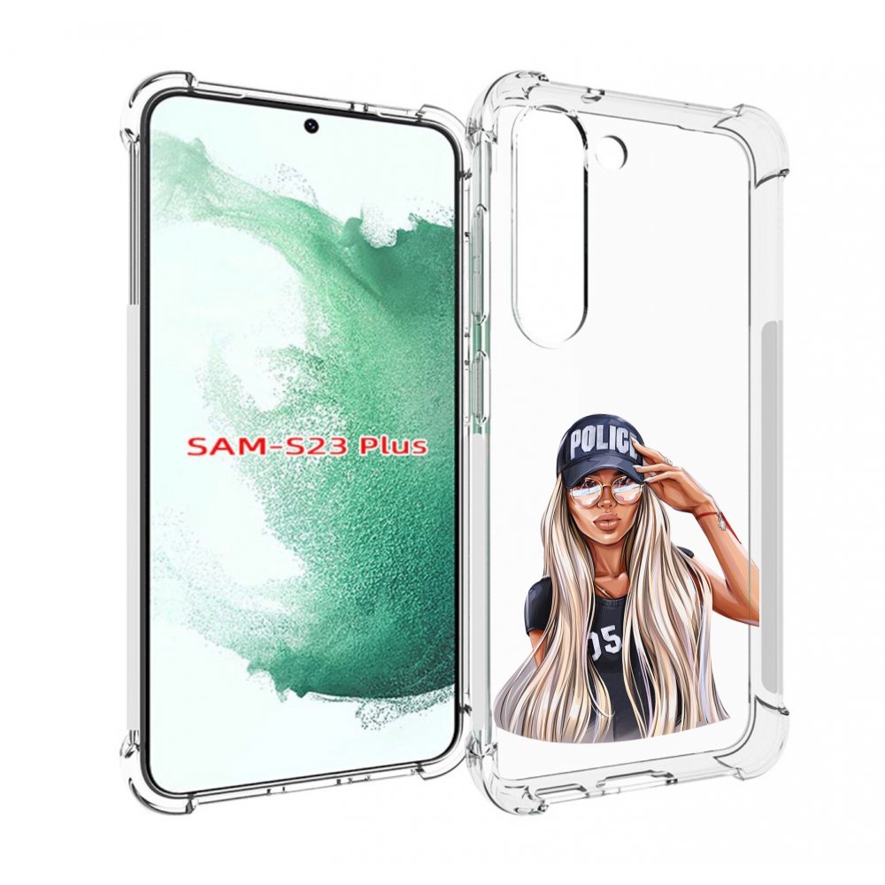 

Чехол MyPads модная-девушка-арт женский для Samsung Galaxy S23 Plus +, Прозрачный, Tocco