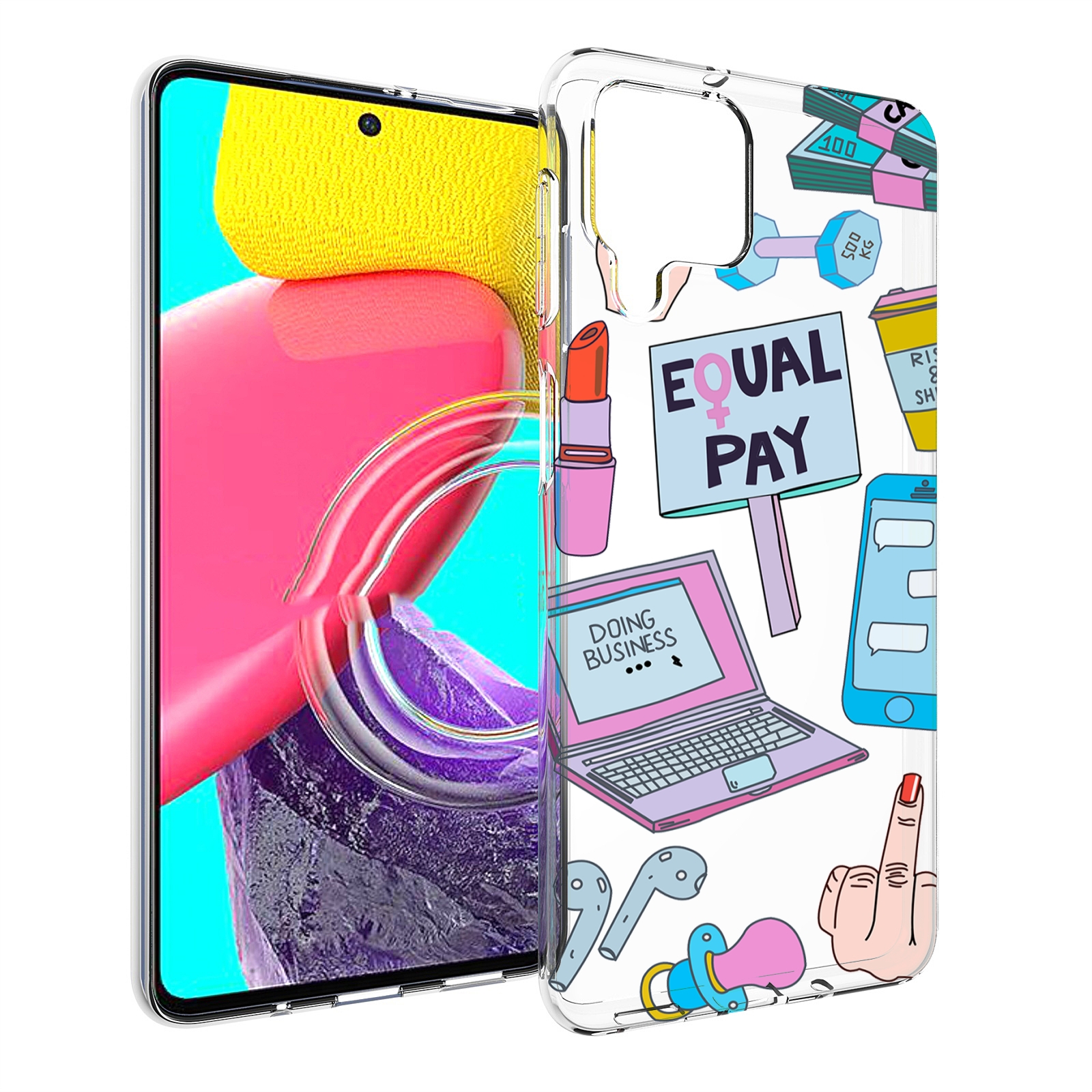 

Чехол Mypads Разные-Штучки Для Samsung Galaxy M53 (Sm-M536), Прозрачный, Tocco