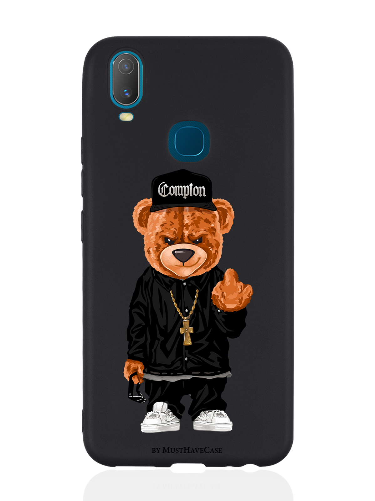 фото Чехол musthavecase для vivo y11 мишка compton черный