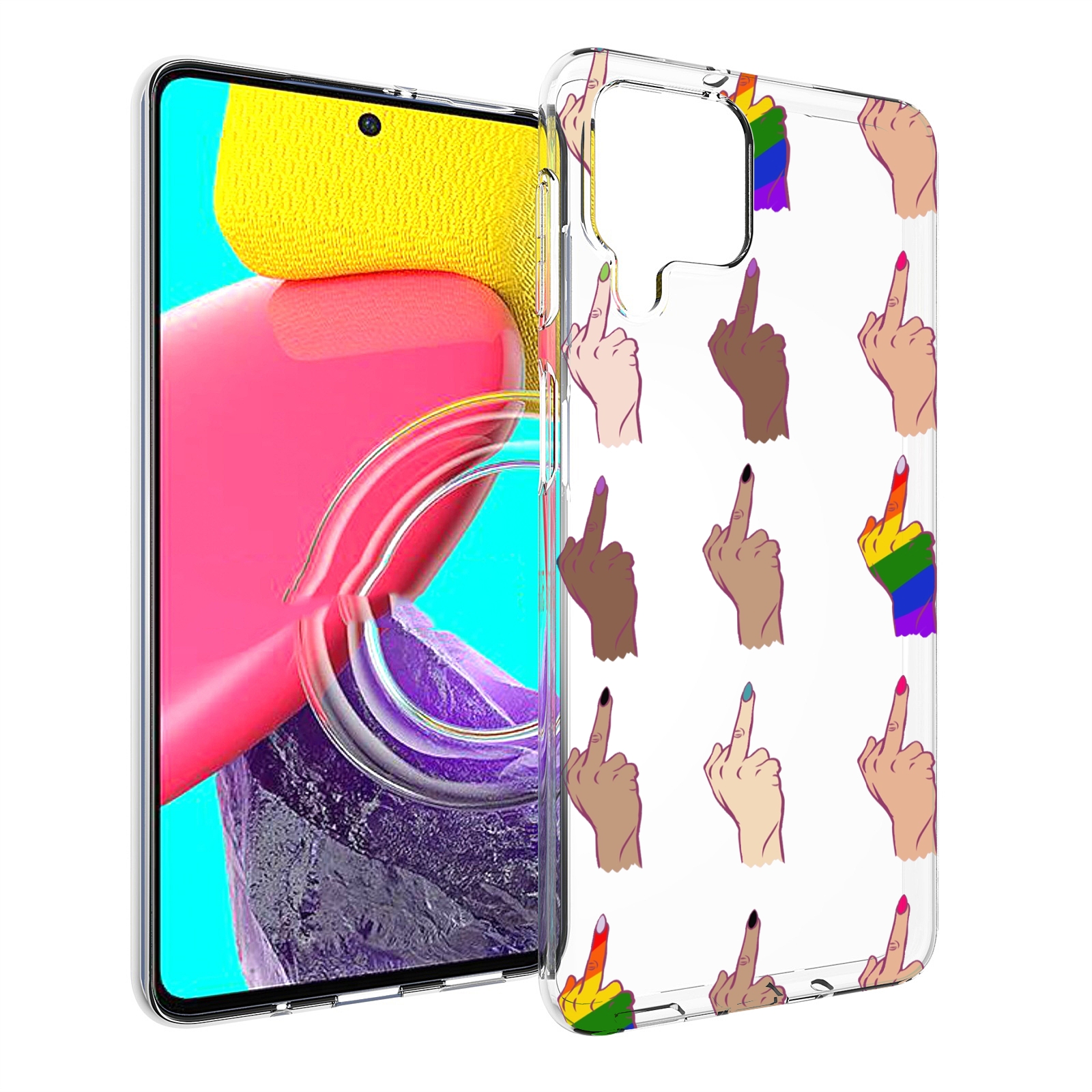 

Чехол Mypads Разноцветные-Руки Для Samsung Galaxy M53 (Sm-M536), Прозрачный, Tocco