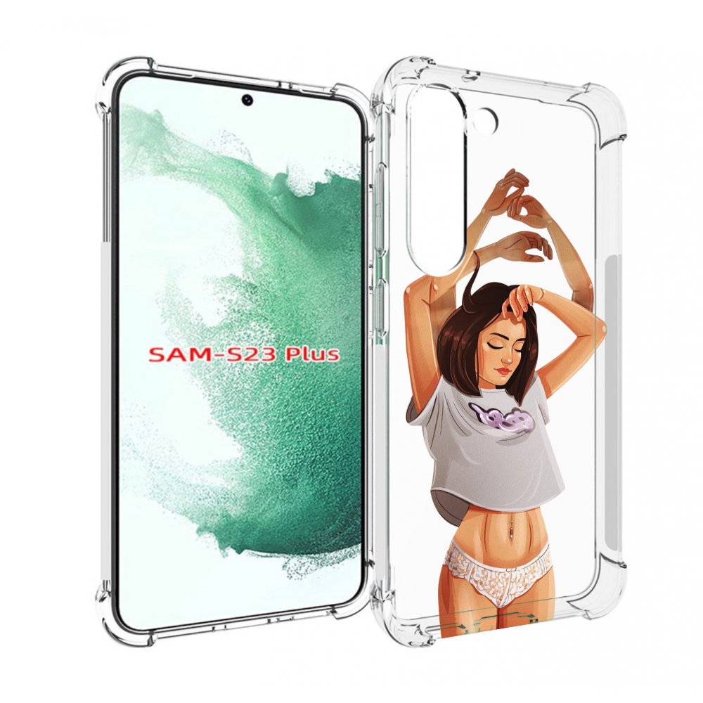 

Чехол MyPads много-рук женский для Samsung Galaxy S23 Plus +, Прозрачный, Tocco