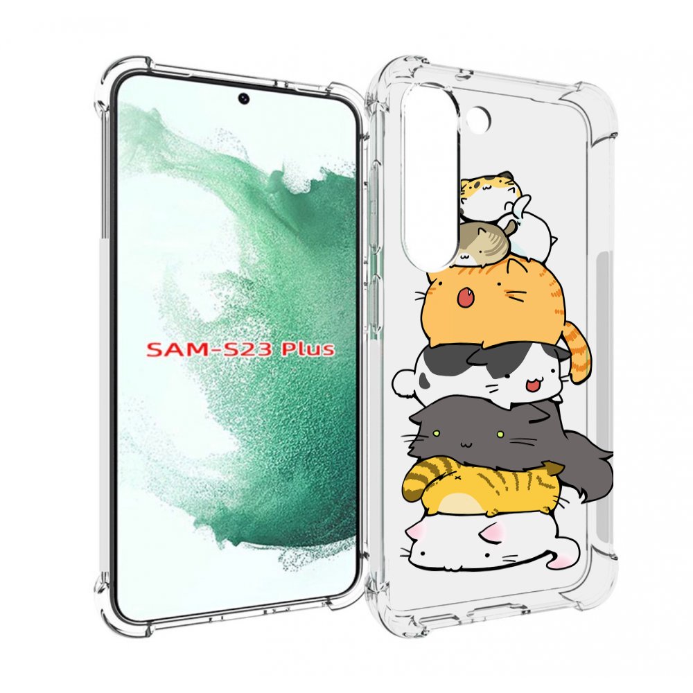 

Чехол MyPads много-маленьких-котиков для Samsung Galaxy S23 Plus +, Прозрачный, Tocco