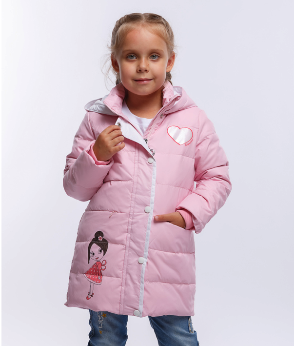 Пальто детское OVAS 62К9, розовый, 98