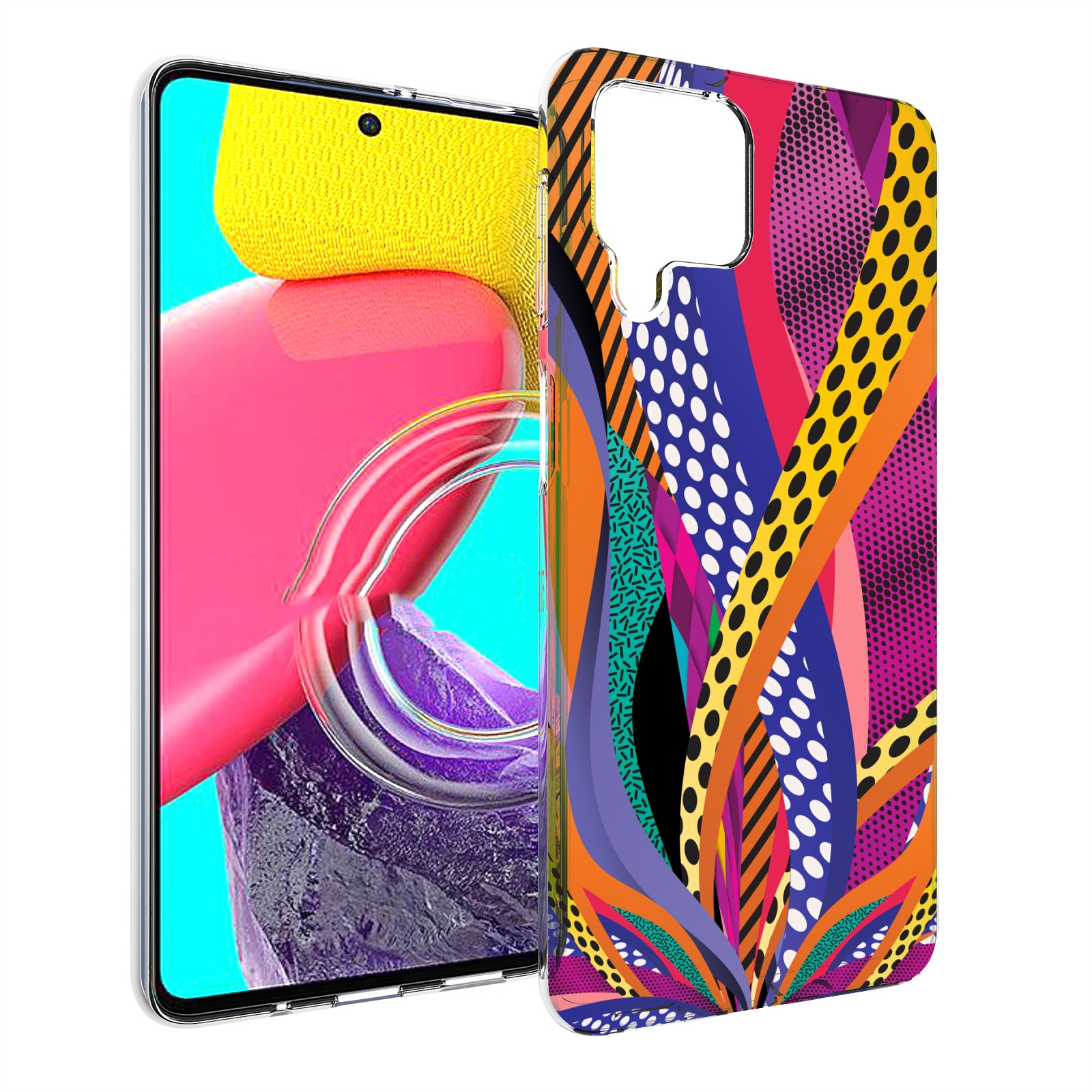 

Чехол Mypads Разноцветные Щупальца Для Samsung Galaxy M53 (Sm-M536), Прозрачный, Tocco