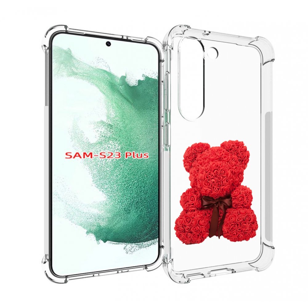 

Чехол MyPads мишка-из-розочек для Samsung Galaxy S23 Plus +, Прозрачный, Tocco
