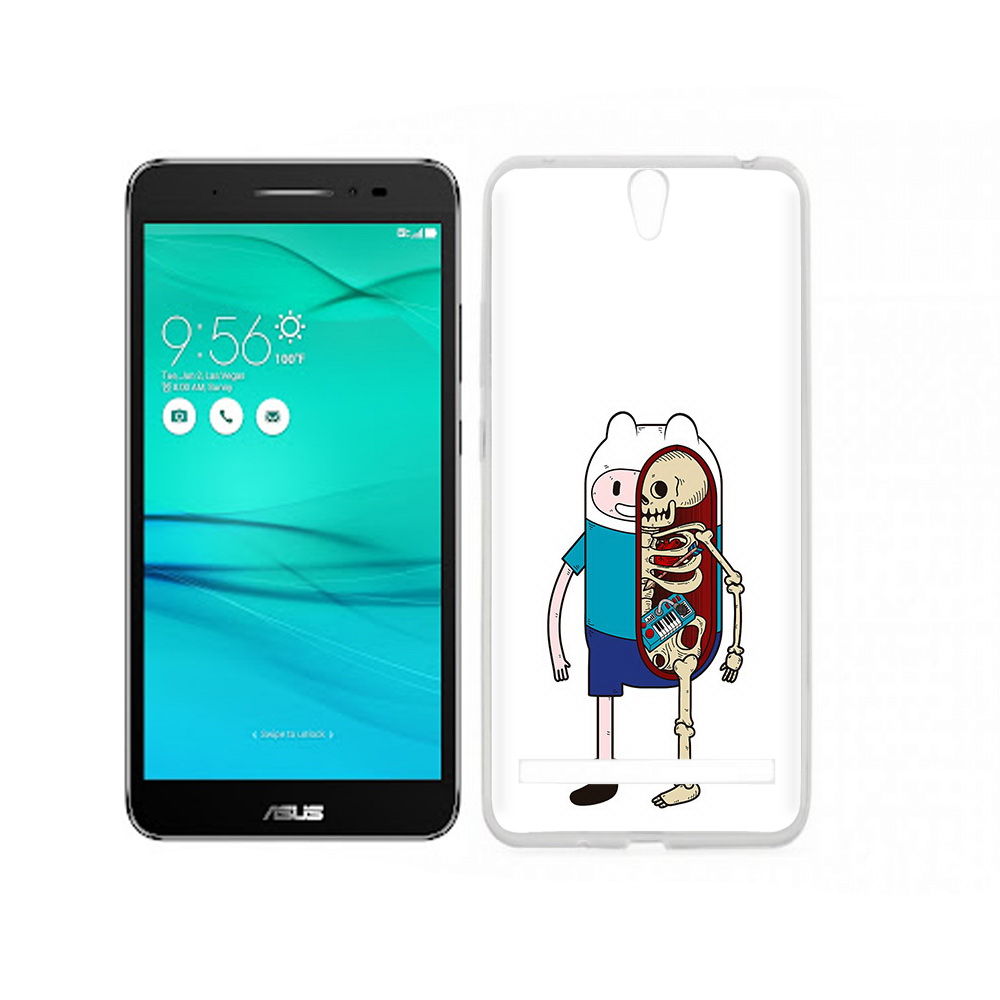 

Чехол MyPads Tocco для Asus ZenFone Go (ZB690KG) Финн скелет, Прозрачный, Tocco