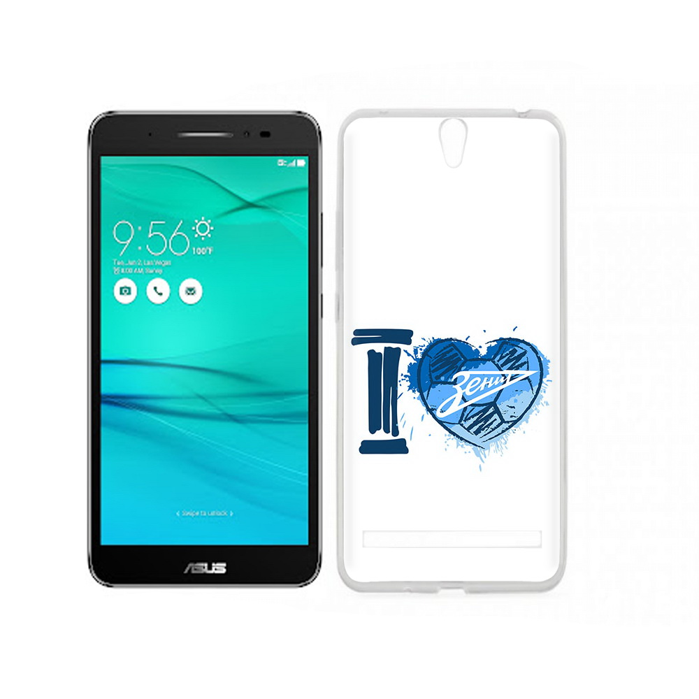 

Чехол MyPads Tocco для Asus ZenFone Go (ZB690KG) ФК я люблю зенит, Прозрачный, Tocco