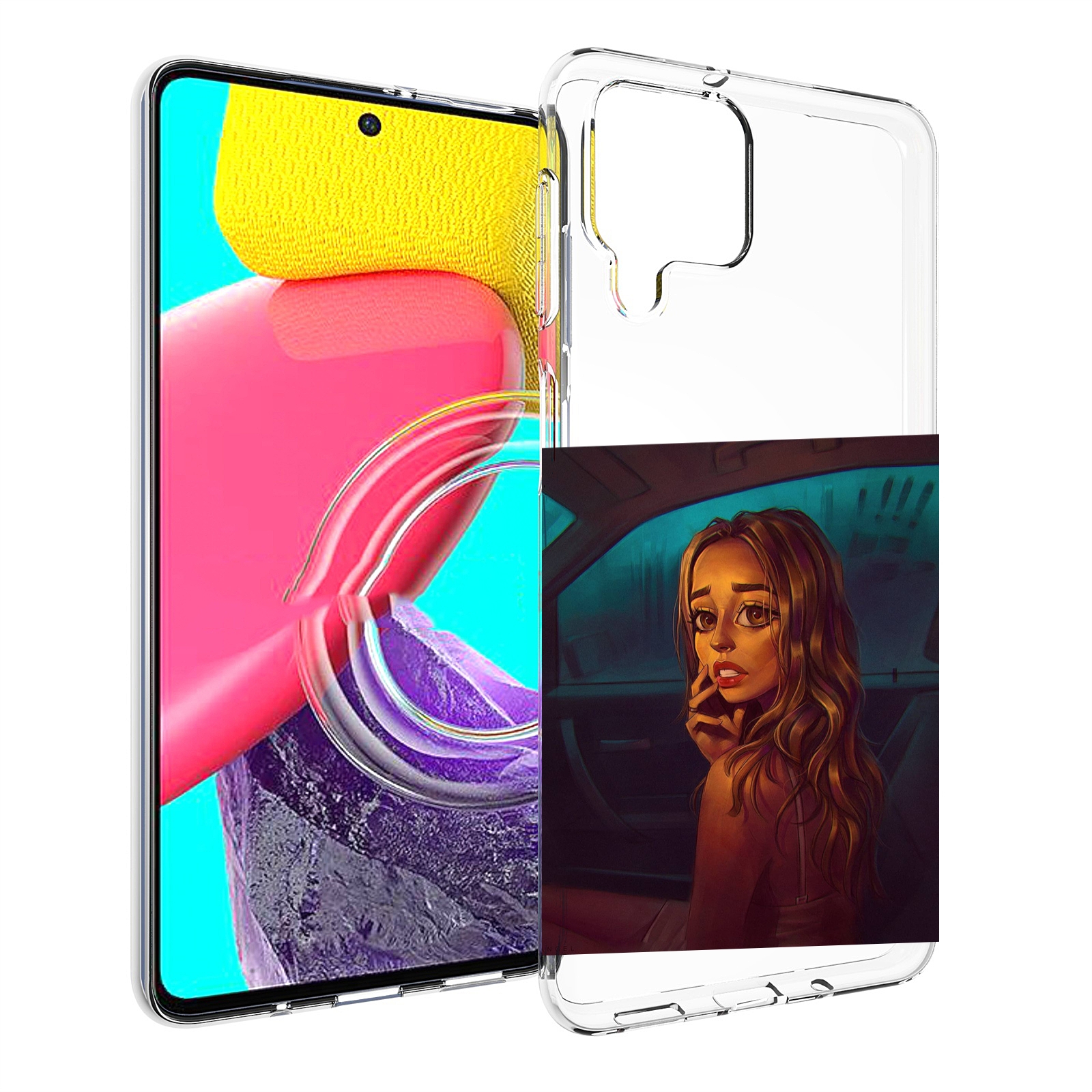 

Чехол Mypads Пуп-Невесты Женский Для Samsung Galaxy M53 (Sm-M536), Прозрачный, Tocco