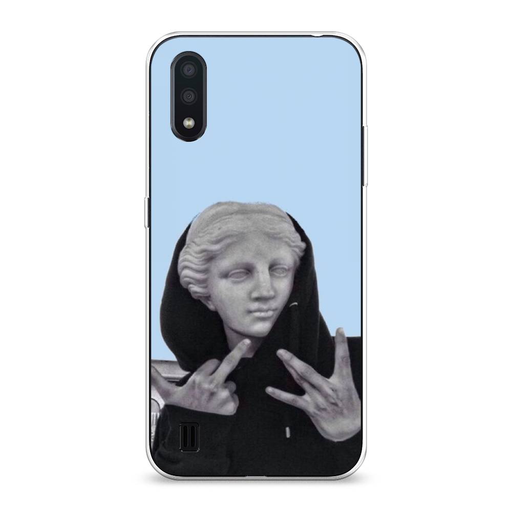 

Чехол Awog на Samsung Galaxy A01 "SWAG статуя", Разноцветный, 29550-9