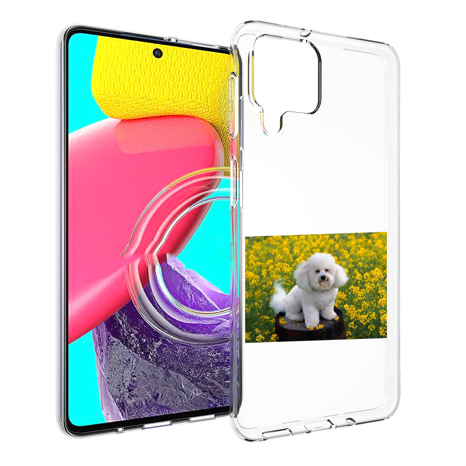 

Чехол Mypads Пудель Белыи Для Samsung Galaxy M53 (Sm-M536), Прозрачный, Tocco