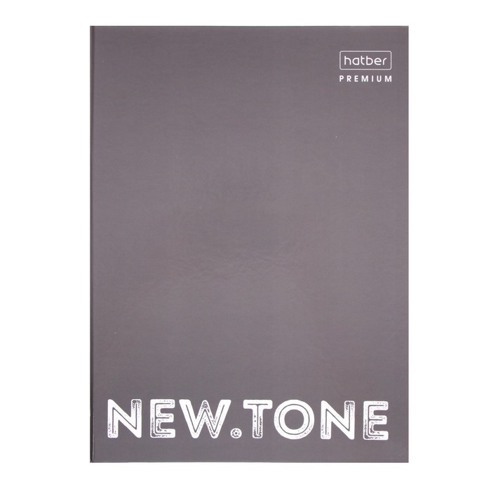 

Тетрадь на 4-х кольцах А4, 80 листов в клетку NEWtone PASTEL Серый жемчуг, глянцевая ламин, Premium