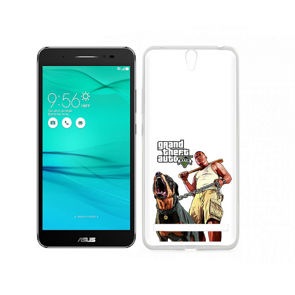 

Чехол MyPads Tocco для Asus ZenFone Go (ZB690KG) GTA грозная собака, Прозрачный, Tocco