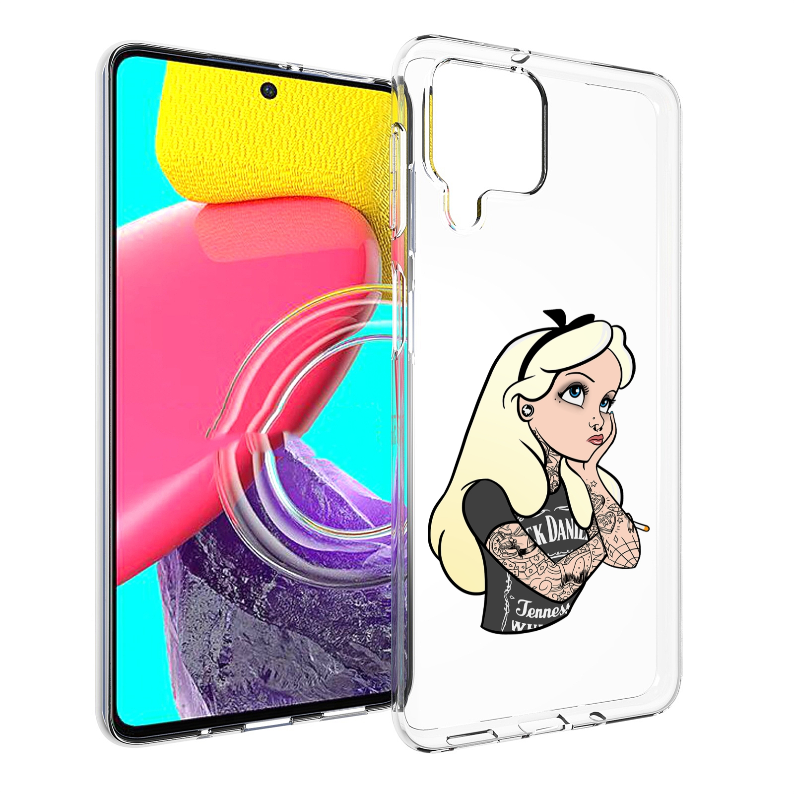 

Чехол Mypads Принцесса-В-Татуировках Женский Для Samsung Galaxy M53 (Sm-M536), Прозрачный, Tocco