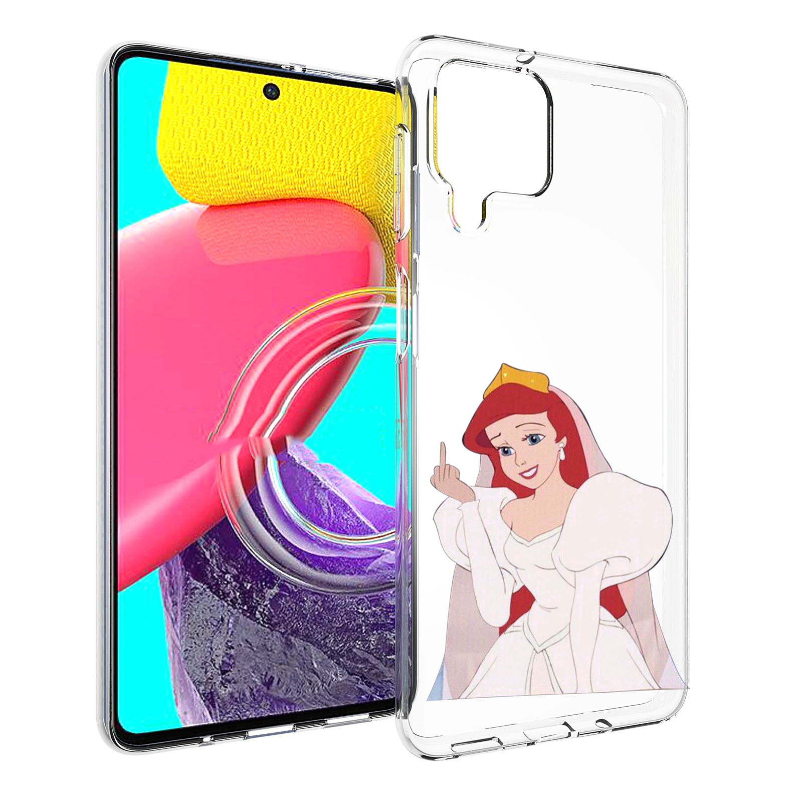 

Чехол Mypads Принцесса-Русалочка-Ариель Женский Для Samsung Galaxy M53 (Sm-M536), Прозрачный, Tocco