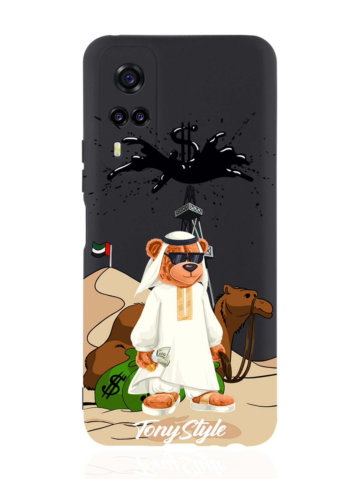 

Чехол Tony Style для Vivo Y31/Y53S Tony Style Дубай черный, Белый;коричневый
