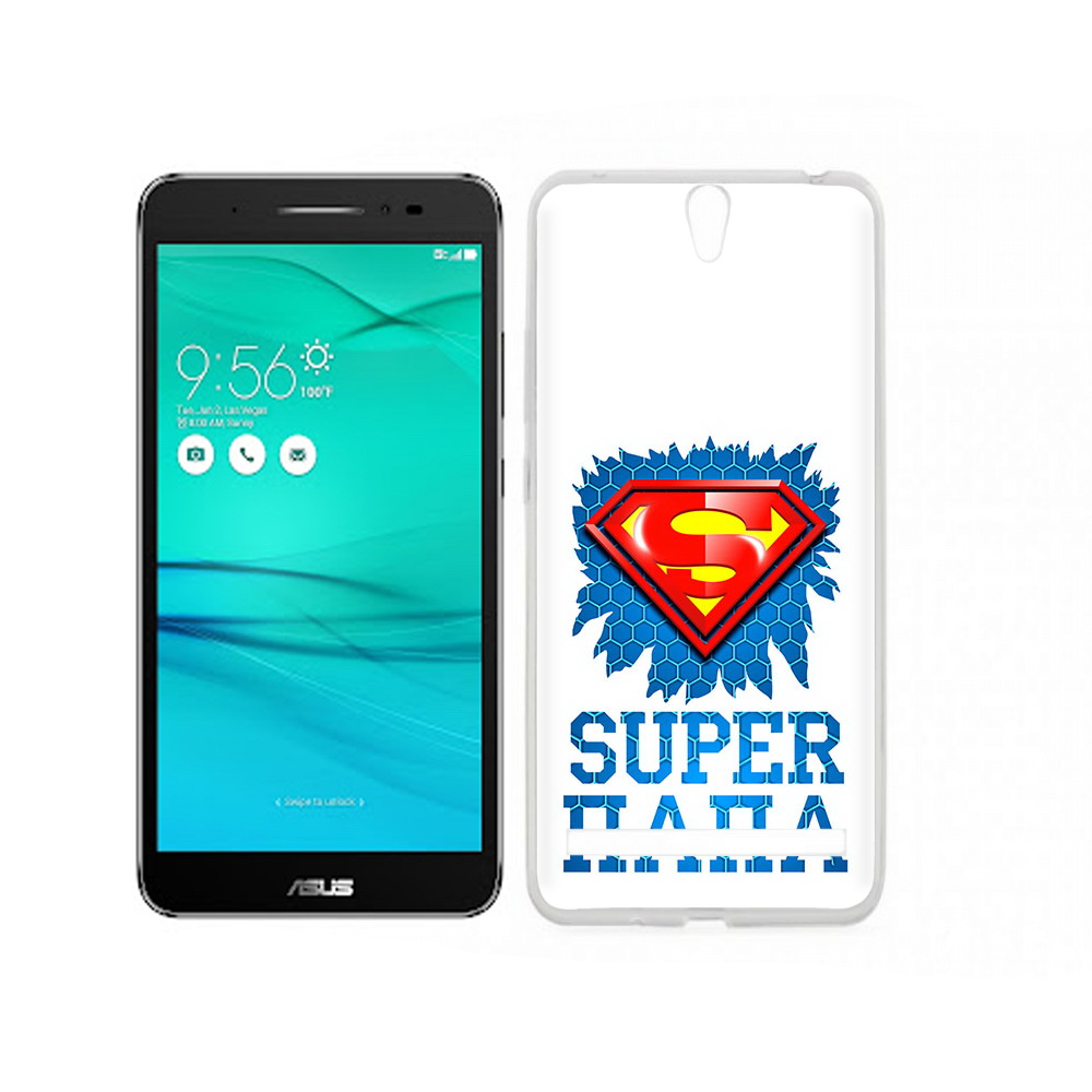 

Чехол MyPads Tocco для Asus ZenFone Go (ZB690KG) Супер Папа, Прозрачный, Tocco