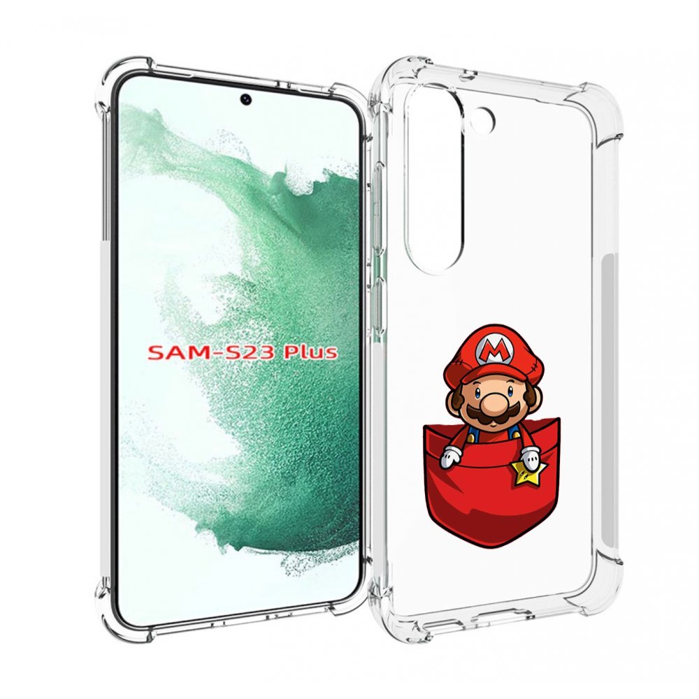 

Чехол MyPads марио в кармашке детский для Samsung Galaxy S23 Plus +, Прозрачный, Tocco
