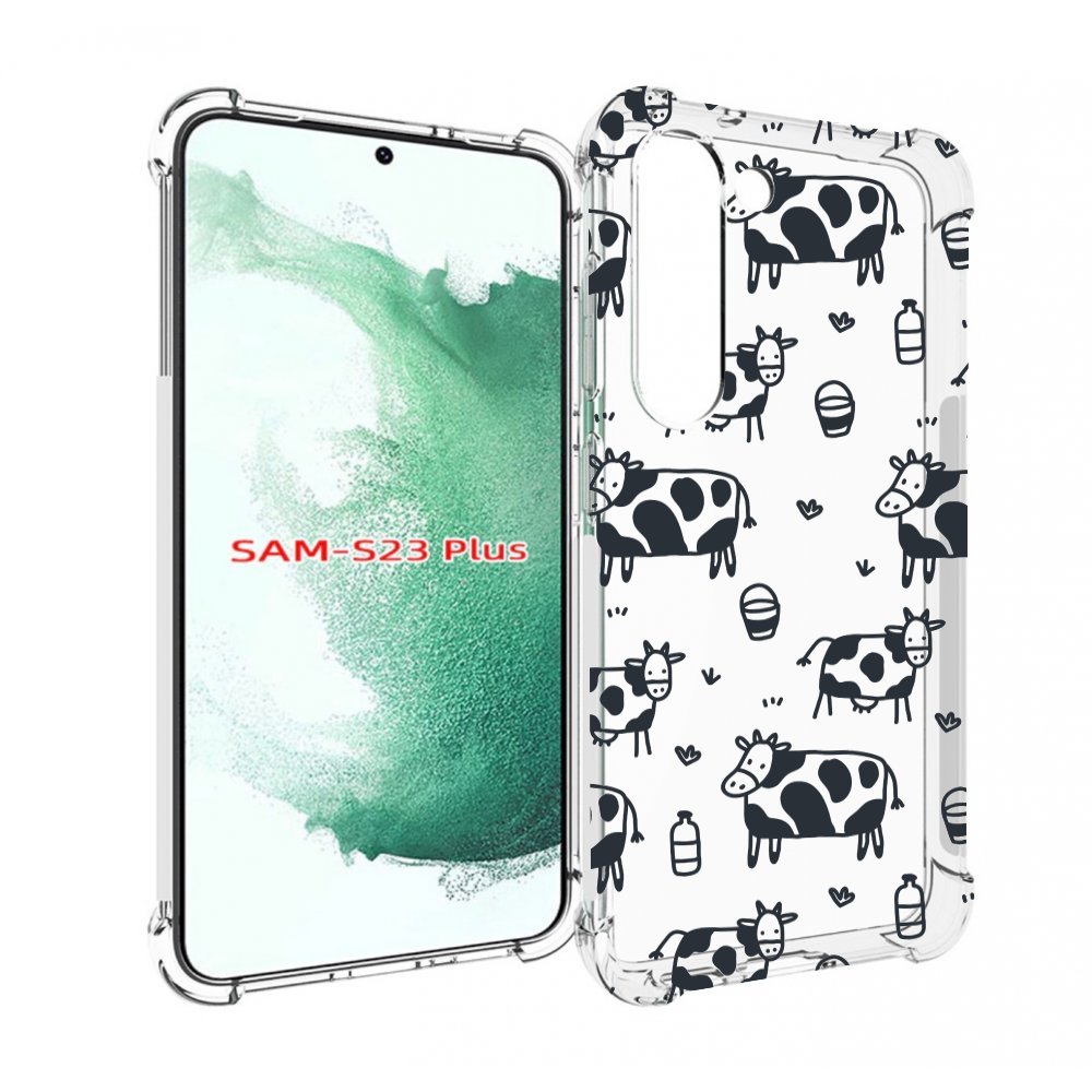 

Чехол MyPads маленькие-коровки для Samsung Galaxy S23 Plus +, Прозрачный, Tocco