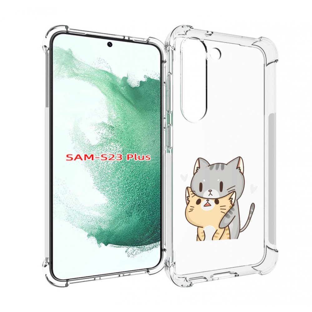 

Чехол MyPads любящие-коты для Samsung Galaxy S23 Plus +, Прозрачный, Tocco