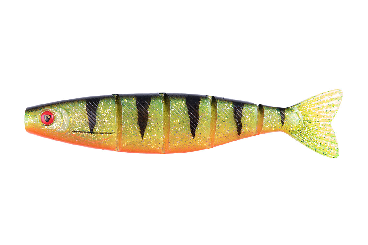 

Силиконовая приманка Fox Rage Pro Shad Jointed 9"/23cm - UV Perch NPS045 (2шт. в уп.), Зеленый;золотистый, Pro Shad Jointed