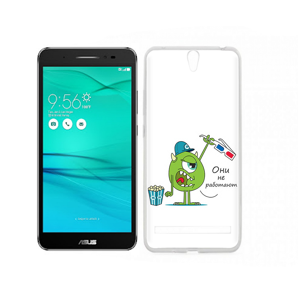 

Чехол MyPads Tocco для Asus ZenFone Go (ZB690KG) Очки не работают, Прозрачный, Tocco