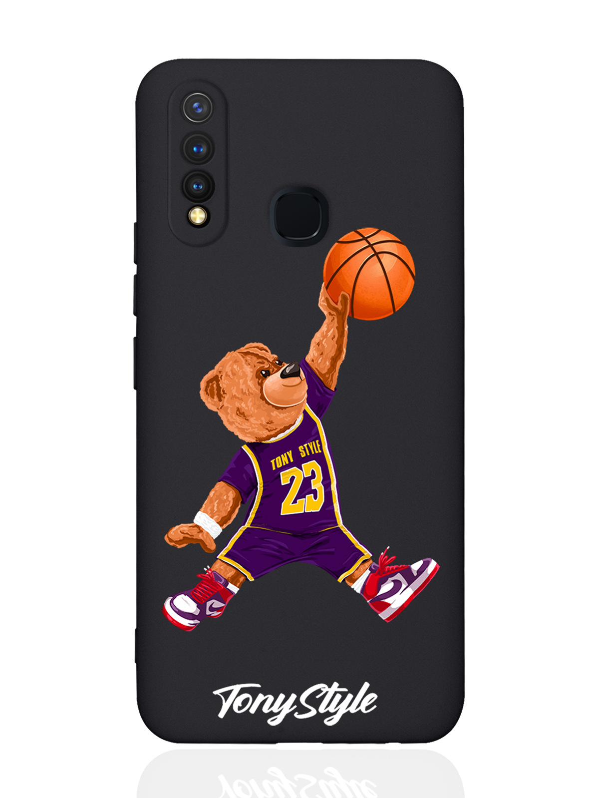 

Чехол Tony Style для Vivo Y19/U3 Tony Style баскетболист с мячом черный, Фиолетовый;коричневый;желтый;оранжевый
