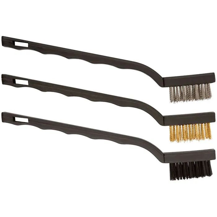 

Корщетки мини, набор 3 шт., сталь/нейлон/латунь, 175 мм FIT 38452