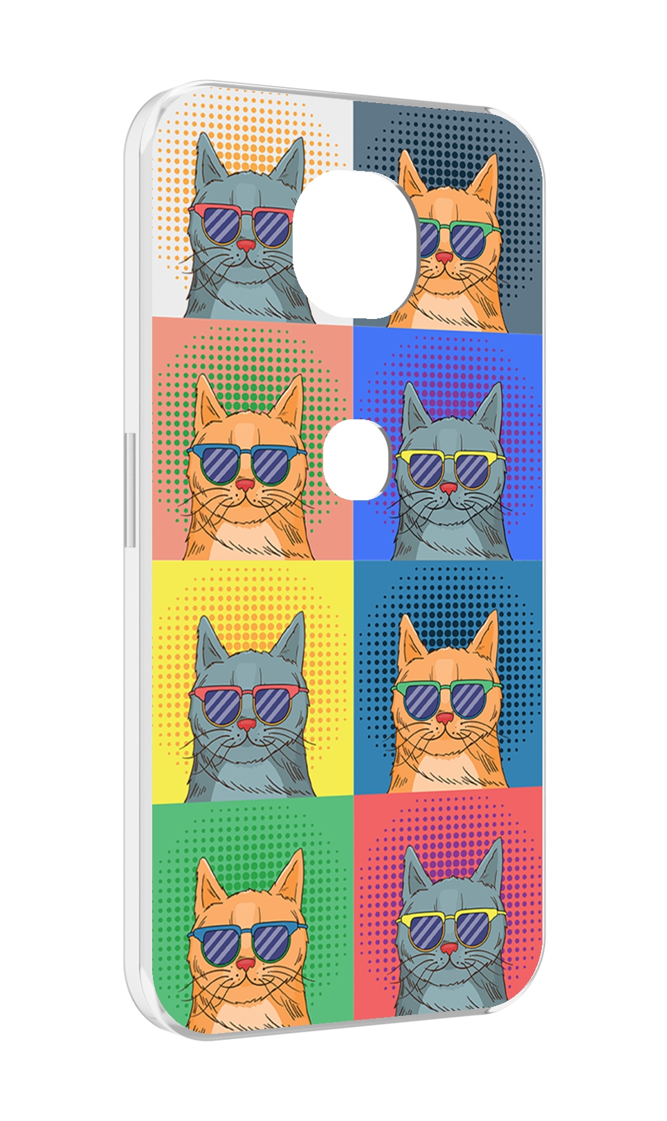 

Чехол MyPads разноцветные-коты для Motorola Moto G5S (XT1799-2), Прозрачный, Tocco