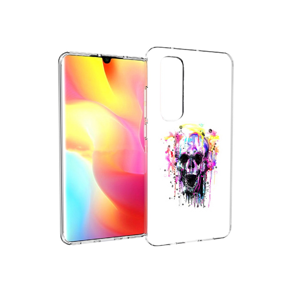 

Чехол MyPads Tocco для Xiaomi Mi Note 10 Lite граффити череп (PT149714.254.298), Прозрачный, Tocco