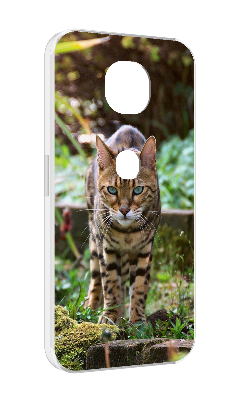 Чехол MyPads порода кошка бенгальская для Motorola Moto G5S (XT1799-2)