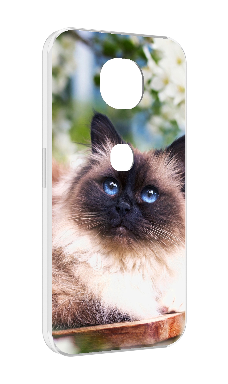 

Чехол MyPads порода кошка Бирман для Motorola Moto G5S (XT1799-2), Прозрачный, Tocco