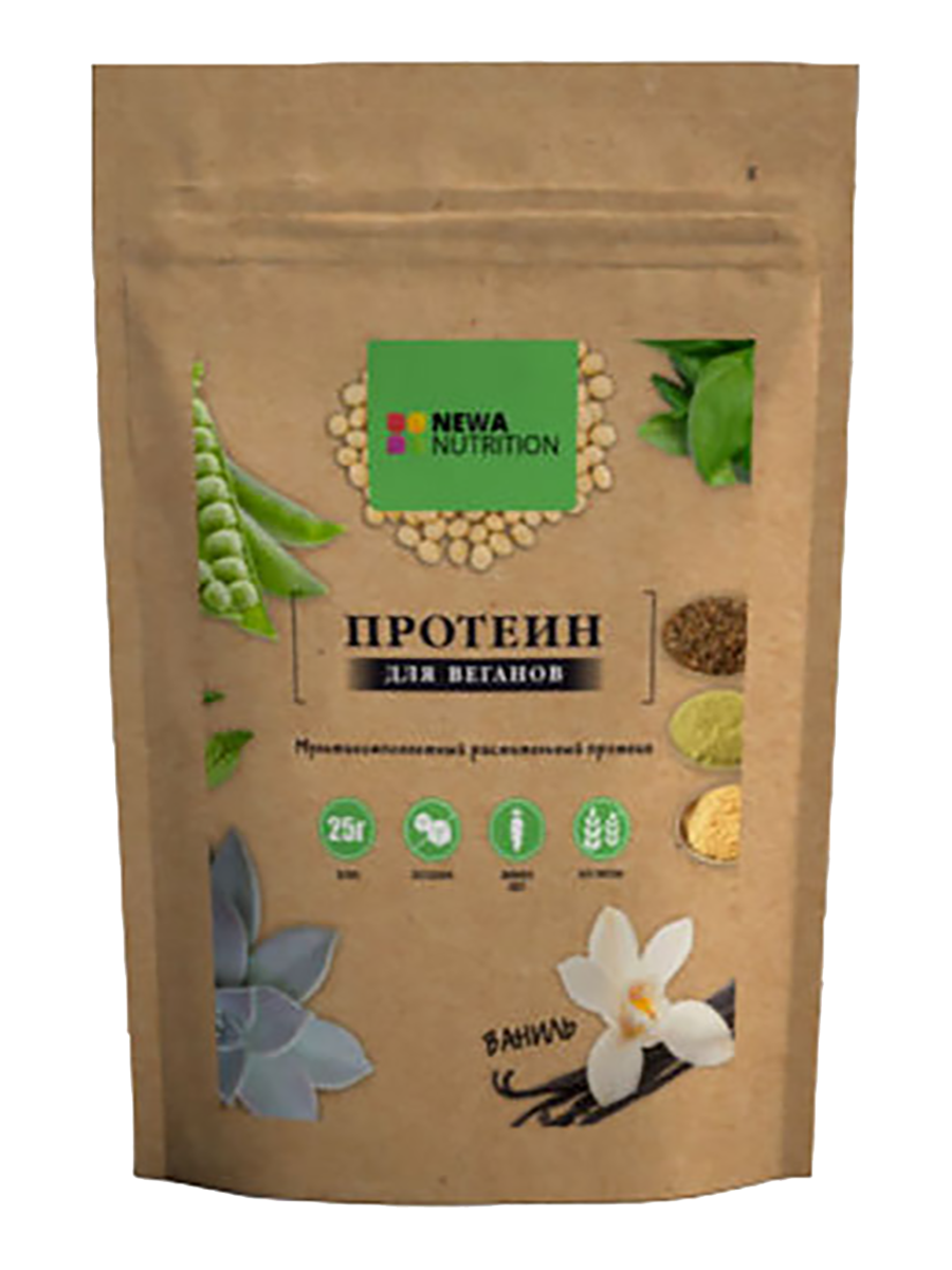 фото Протеин для веганов, с ванильным вкусом, 350 г, newa nutrition nobrand