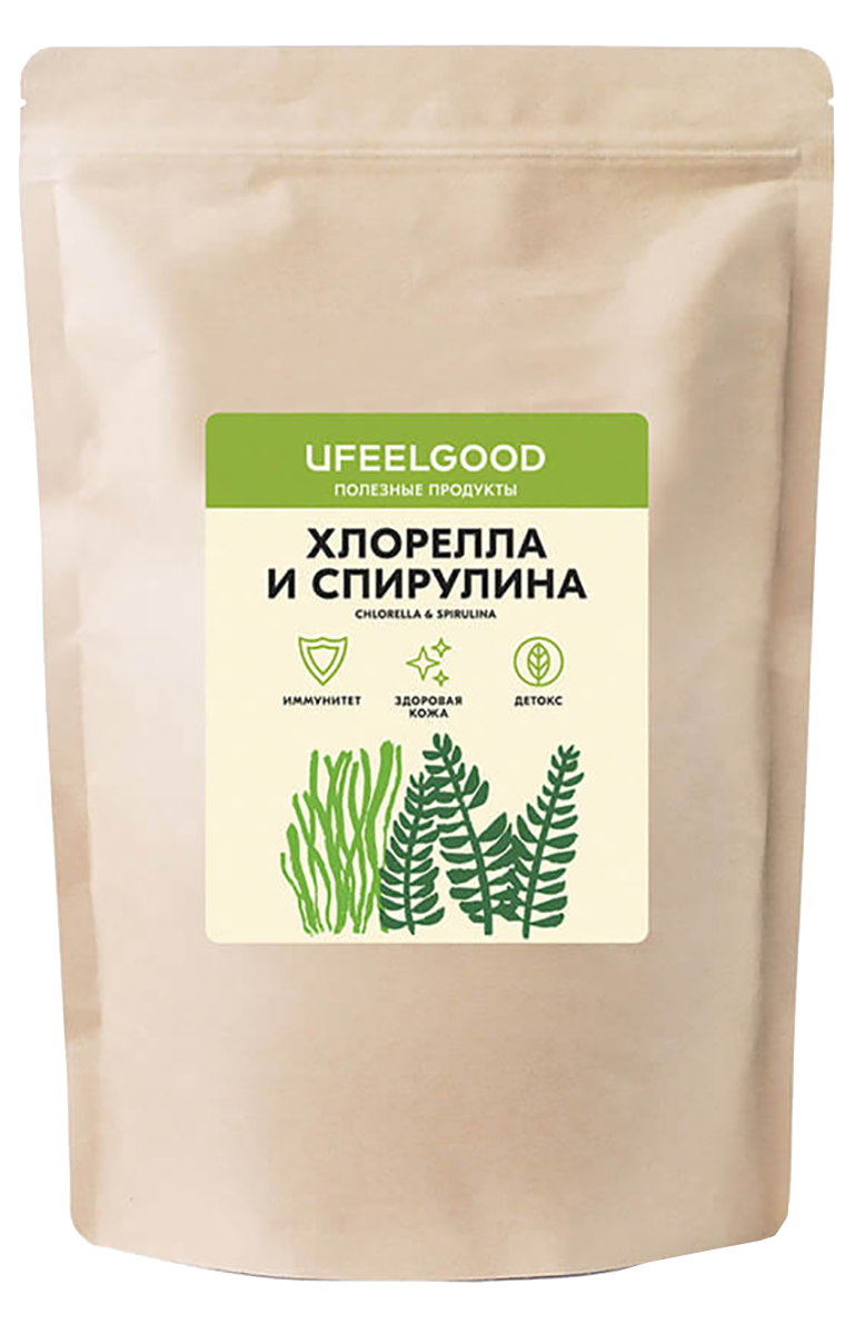 

Спирулина и хлорелла в таблетках (микс два в одном), 1 кг, UFEELGOOD
