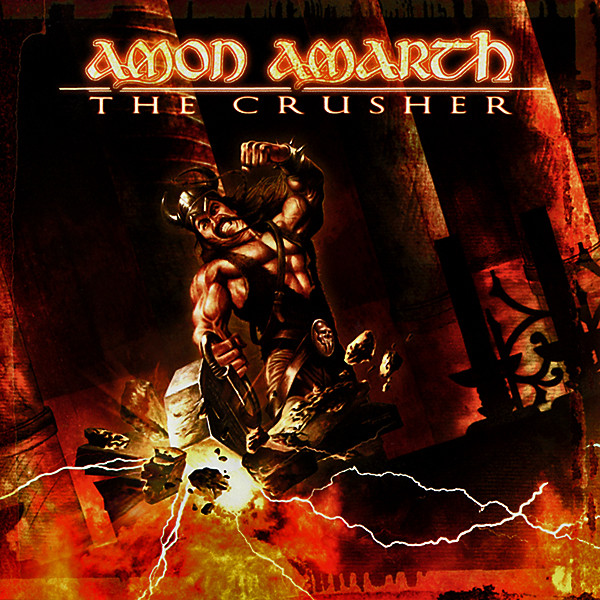 Amon Amarth Crusher (Brown beige marbled vinyl) (LP)