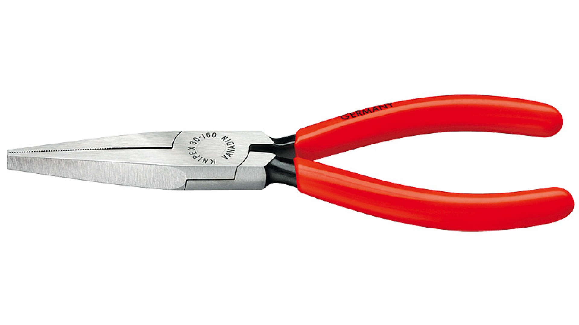 Длинногубцы Knipex KN-3011140 плоские рифлённые губки 42 мм, длина 140 мм,фосфатированные