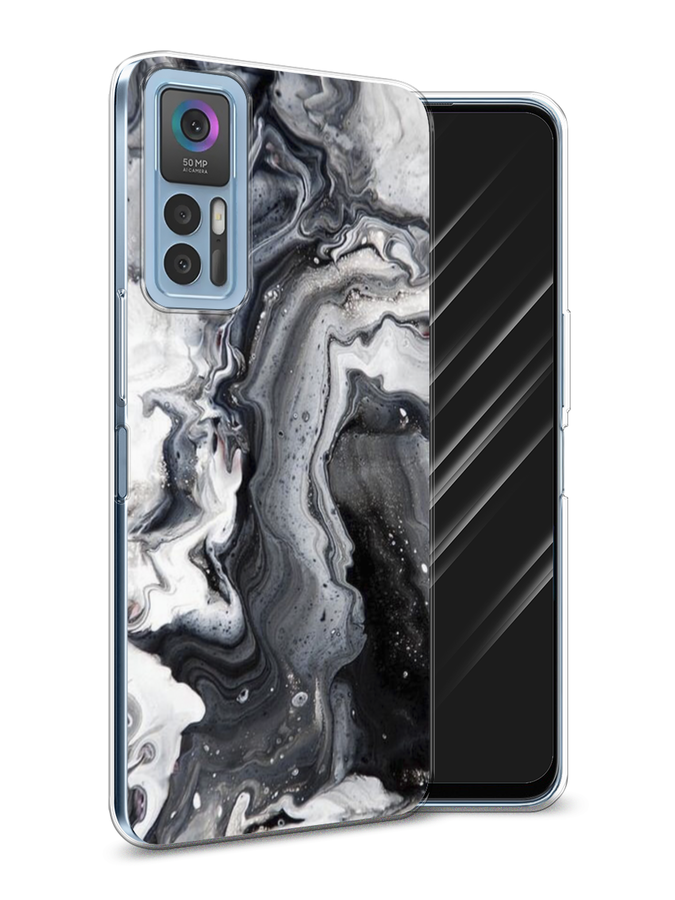 

Чехол Awog на TCL 30/30 Plus "Бело-черные сложные полосы", Разноцветный, 290950-3