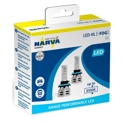 

Лампа автомобильная светодиодная NARVA 18048, H11, 12/24В, 24Вт, 6500К, 2шт